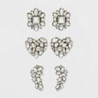 Sugarfix By Baublebar Crystal Stud Earring Gift Set - Clear, Women's