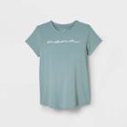 Isabel Maternity By Ingrid & Isabel Short Sleeve Scoop Neck Mama Mommy & Me Graphic T-shirt  Isabel By Ingrid & Isabel Blue