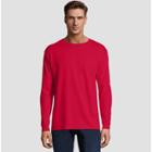 Hanes Men's Long Sleeve Beefy T-shirt - Deep Red M,