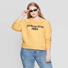 Women's Joshua Tree Plus Size Long Sleeve Graphic Sweatshirt - Grayson Threads (juniors') - Yellow