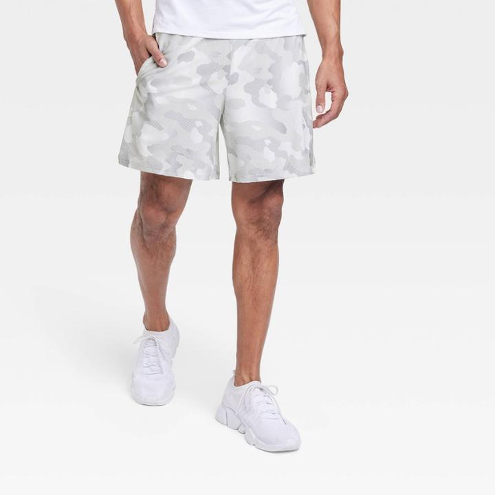 Men's Sport Shorts 8.25 - All In Motion Camo White