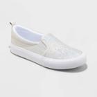Girls' Allison Slip-on Glitter Apparel Sneakers - Cat & Jack