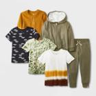 Honest Baby Toddler Boys' 6pc Top & Bottom Set - Green/orange