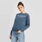 Women's Tell Your Dog I Say Hi Sweatshirt - Fifth Sun (juniors') - Dark Blue