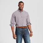 Men's Big & Tall Standard Fit Northrop Long Sleeve Button-down Shirt - Goodfellow & Co Dusk Pink