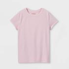 Girls' Short Sleeve T-shirt - Cat & Jack Light Pink