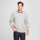 Men's Standard Fit Long Sleeve Sensory Friendly Crew Neck Sweatshirt - Goodfellow & Co Gray M,