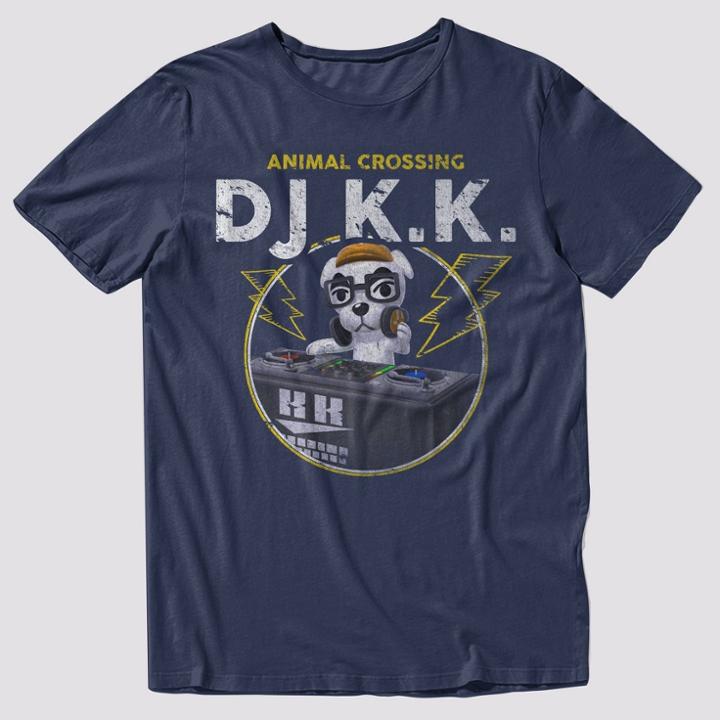 Men's Animal Crossing Dj K.k Short Sleeve Graphic T-shirt - Navy