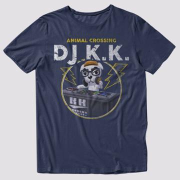 Men's Animal Crossing Dj K.k Short Sleeve Graphic T-shirt - Navy