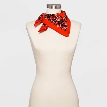 Mighty Fine Adult Floral Print Bandana - Red