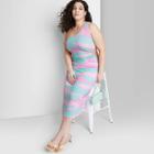 Women's Plus Size Sleeveless One Shoulder Cut Out Dress - Wild Fable Lilac Purple