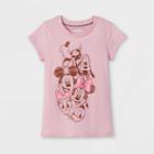 Girls' Mickey Mouse & Friends Short Sleeve Graphic T-shirt - Pink