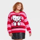 Women's Hello Kitty Plus Size Graphic Sweater - Red