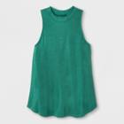 Girls' Sleeveless High Neck Tank Top - Art Class Green