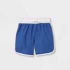 Toddler Boys' Dolphin Hem Swim Trunks - Cat & Jack Blue