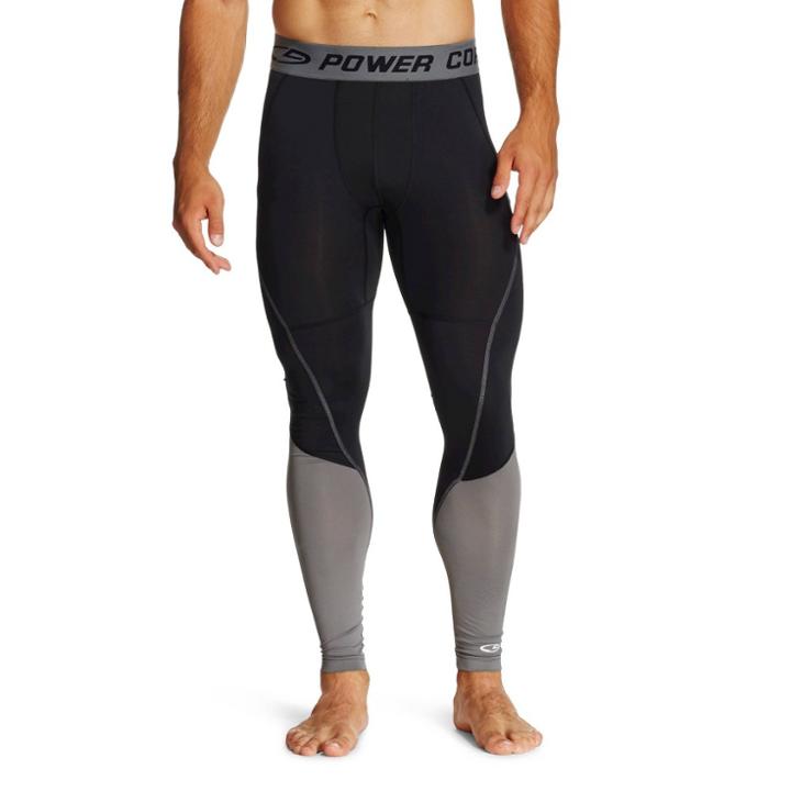 Men's Premium Power Core Compression Tights - C9 Champion Thundering Gray