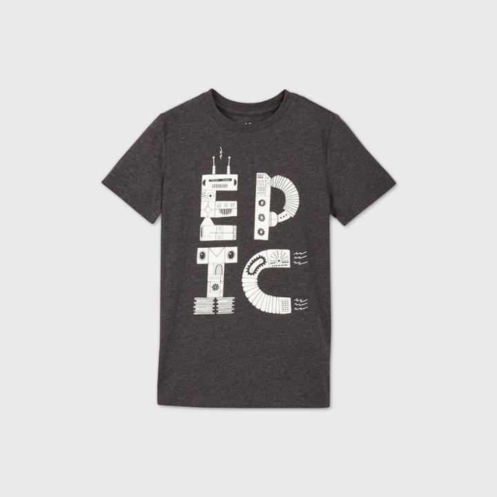 Boys' Short Sleeve Epic Graphic T-shirt - Cat & Jack Black