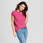 Women's Short Sleeve Meriwether Crew Neck T-shirt - Universal Thread Pink