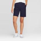 Target Women's 9 Chino Shorts - A New Day Navy (blue)
