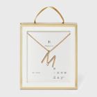 Initial M Necklace - A New Day Gold