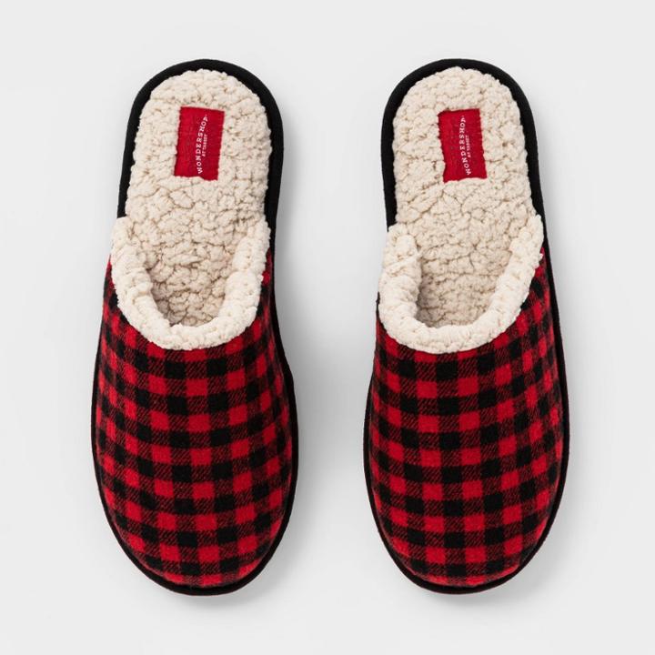 Adult Unisex Family Sleep Slide Slippers - Wondershop Red