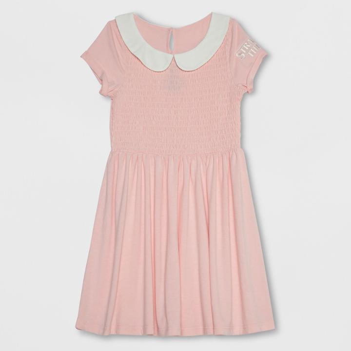 Girls' Stranger Things Eleven Cosplay Dress - Peach