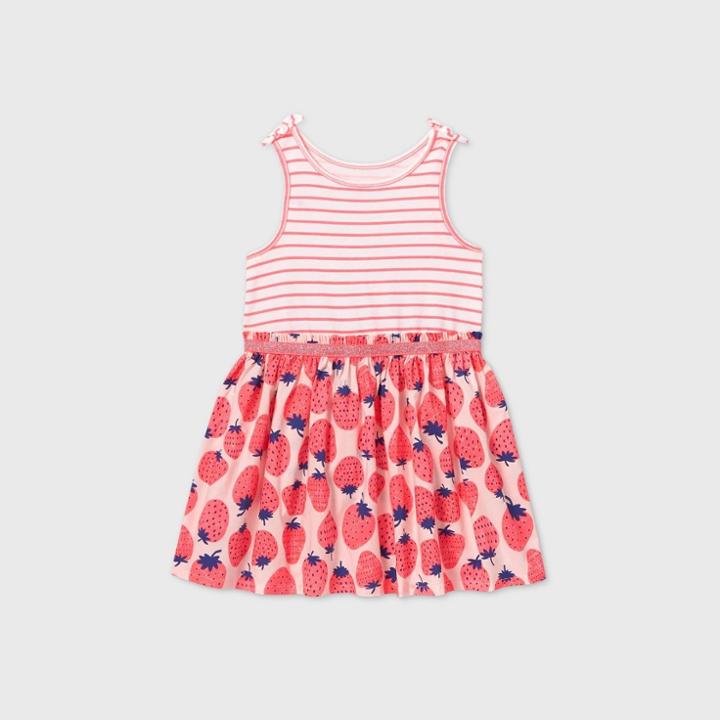 Toddler Girls' Tank Top Strawberry Dress - Cat & Jack Pink