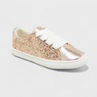 Girls' Margaret Glitter Sneakers - Cat & Jack Rose Gold
