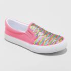 Girls' Poppy Twin Gore Sneakers - Cat & Jack 13 Pink, Toddler Girl's