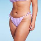 Women's Side-tie Cheeky Bikini Bottom - Wild Fable
