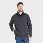 Men's 1/4 Zip Quilted Sweatshirt - Goodfellow & Co Black