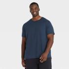 Men's Big & Tall Short Sleeve Performance T-shirt - All In Motion Navy