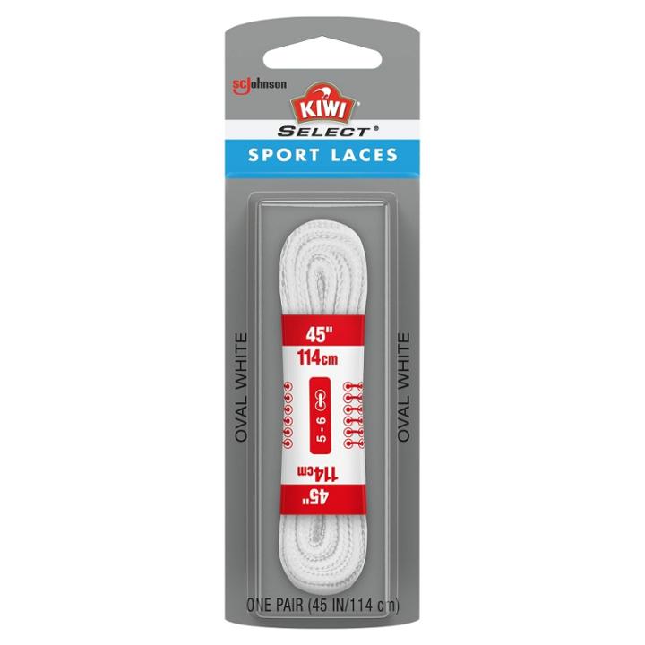Men's Kiwi Select Sport Oval Lace - White 54, Adult Unisex,