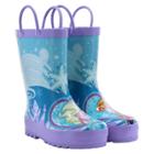 Frozen Toddler Girls' Anna & Elsa Rain Boots - Blue