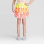 Girls' Ombre Sequin Skirt - Cat & Jack Rainbow Xs, Girl's, Yellow