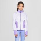 Girls' Long Sleeve Fleece Jacket - C9 Champion Purple