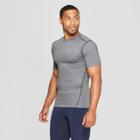 Men's Fitted Short Sleeve Compression T-shirt - C9 Champion Charcoal Gray Heather
