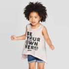 Disney Toddler Girls' Avengers Be Your Own Hero Tank Top - Ivory 4t, Girl's, White