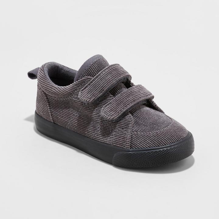 Toddler Boys' Payton Corduroy Sneakers - Cat & Jack Gray