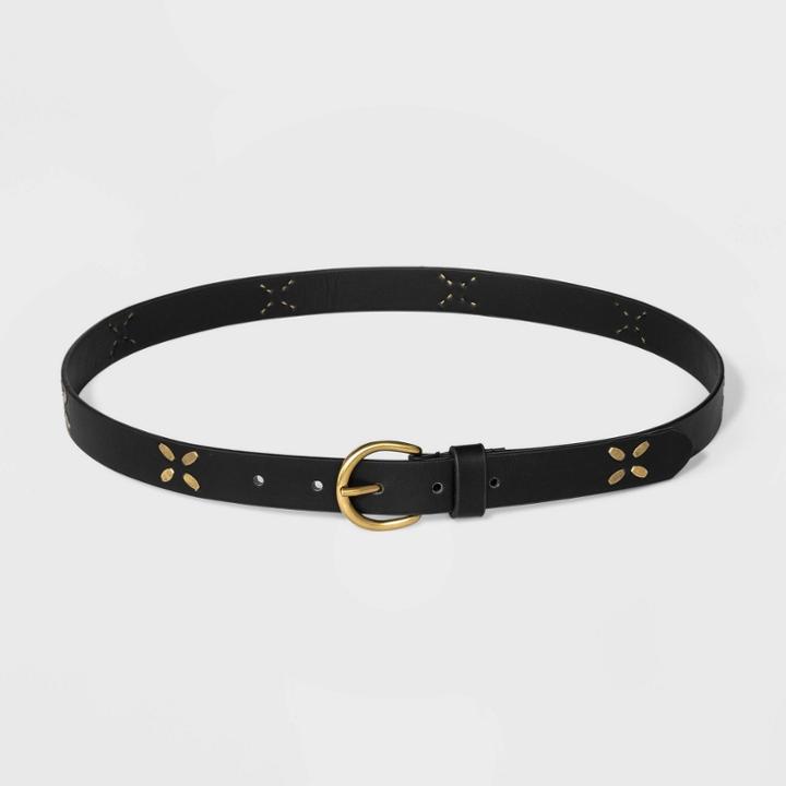 Target Women's Staple Studs Belt - Universal Thread Black