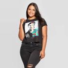 Iml Women's Frida Kahlo Plus Size Short Sleeve Cropped T-shirt (juniors') - Black