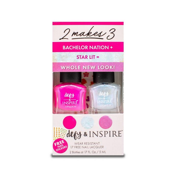 Defy & Inspire 2 Makes 3 Duo Nail Art Kit - Peach Pie + Creamsicle