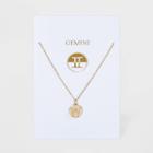 No Brand Gemini Charm Necklace - Gold