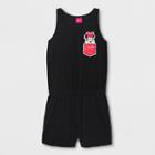 Girls' Disney Mickey Mouse & Friends Minnie Mouse Cover Up - Black S, Girl's,
