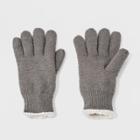 Isotoner Women's Recycled Yarn Fleece Lined Gloves - Gray