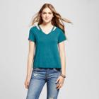 Women's Cut Out T-shirt - Mossimo Supply Co. Teal