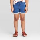 Toddler Girls' Solid Pull-on Shorts - Cat & Jack Navy 12m, Toddler Girl's, Blue