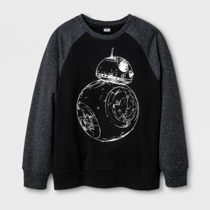 Boys' Star Wars Bb-8 Silhouette Sweatshirt - Black