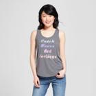 Women's Catch Waves Not Feelings Graphic Tank Top - Grayson Threads (juniors') Charcoal
