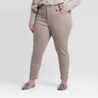 Women's Plus Size Mid-rise Skinny Jeans - Universal Thread Gray